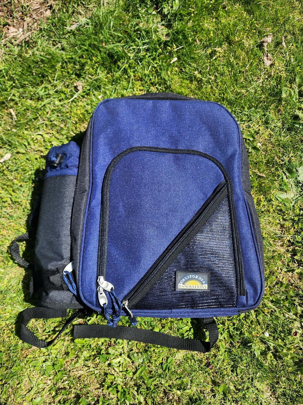 Navy Blue Picnic Backpack For Two